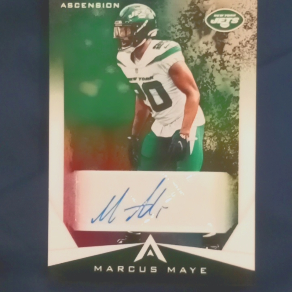 Marcus Maye Autographed 2021 Panini chronicles Ascension pack fresh from 3 days